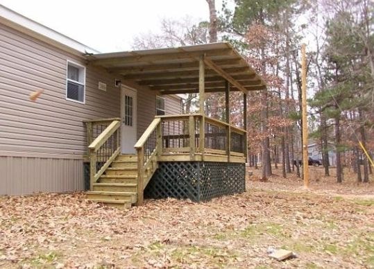 Covered deck porch example