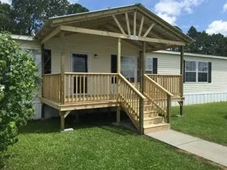 Gable covered deck porch